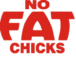 Наклейка no fat chicks 001