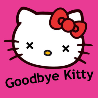 Наклейка goodbye_kitty