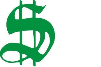 Наклейка знак доллар
