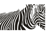 Наклейка зебра