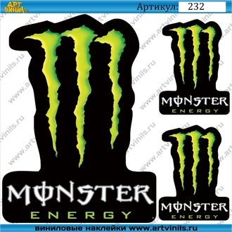 Наклейка monster enerjy  003