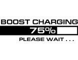 Наклейка boost charging