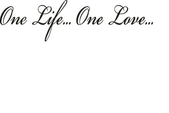 Наклейка одна жизнь одна любовь