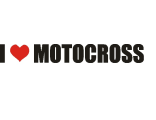Наклейка i love motocross