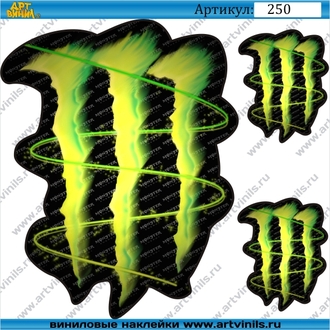 Наклейка monster enerjy  005
