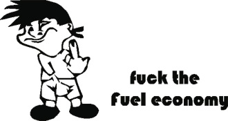Наклейка fuck fuel economy