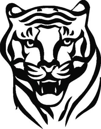 Наклейка тигр 003