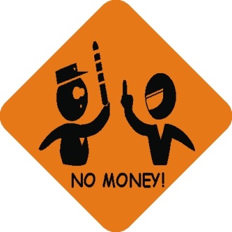 Наклейка no money