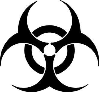 Наклейка Biohazard sign
