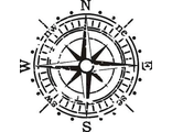 Наклейка компас