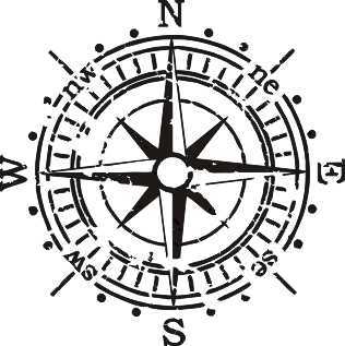 Наклейка компас