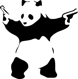 Наклейка панда