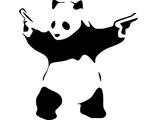 Наклейка панда